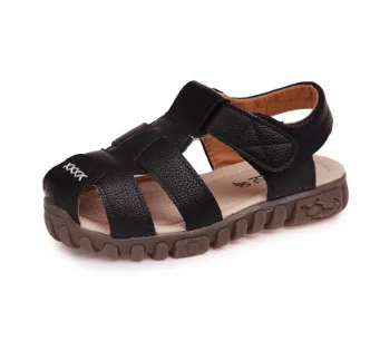 Г. Новая весенне-летняя обувь сандалии из мягкой кожи для мальчиков летние ботинки для малышей мягкие кожаные пляжные сандалии - Цвет: 3