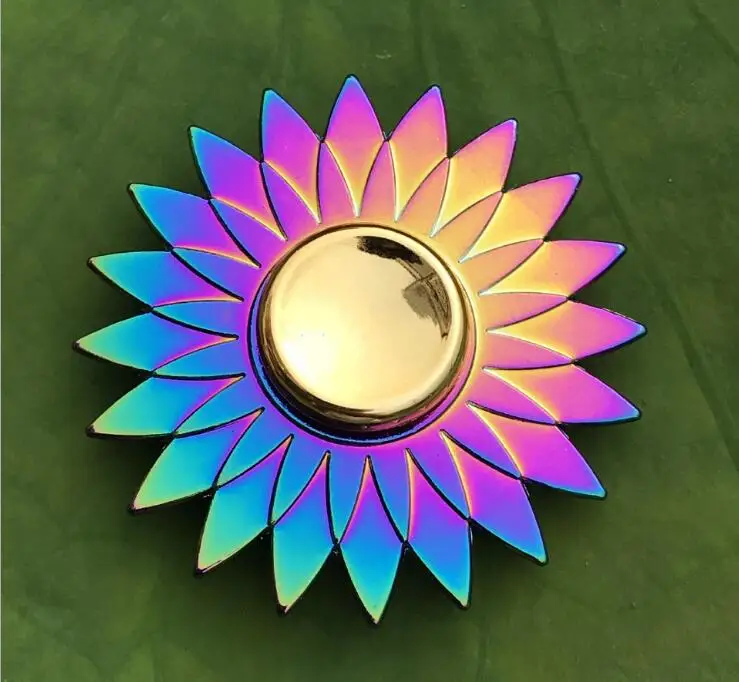 Hand Spinner EDC Fidget Spinner Metal Rainbow Spiner Anti-Anxiety Toy for Spinner Focus Relieves Stress Finger Spinner wholesale