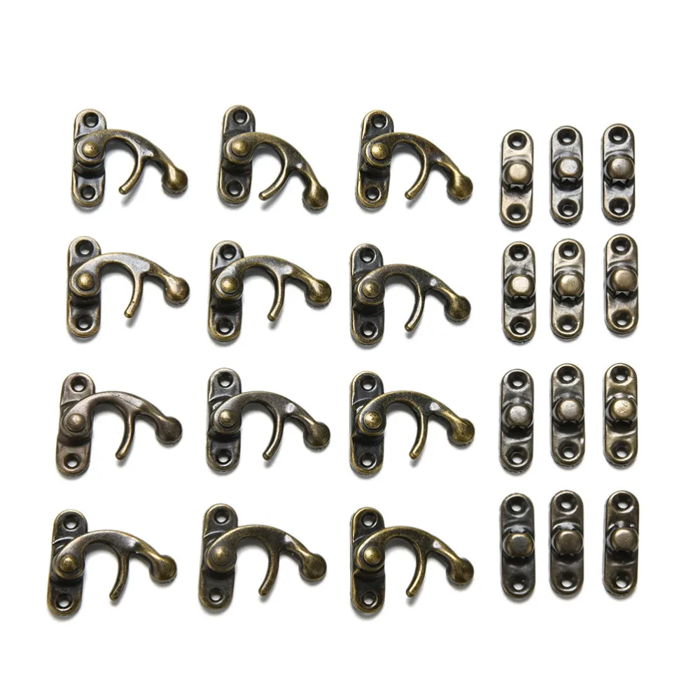 HOT 12 Pcs/lot Horns Locks Vintage Antique Metal Lock Horn Curved