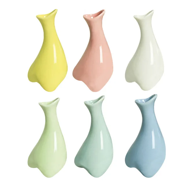 

Ceramic Flower Vase Delicate Terrarium Container Plant Vases Pot Colorful Table Vase Wine Sake Bottle Bar Tool Home Decor S $
