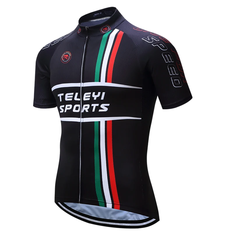 Велосипед teleyi команда для мужчин Гонки Велоспорт Джерси Топы велосипед рубашка короткий рукав велосипедная одежда быстросохнущая одежда для велоспорта Ropa Ciclismo