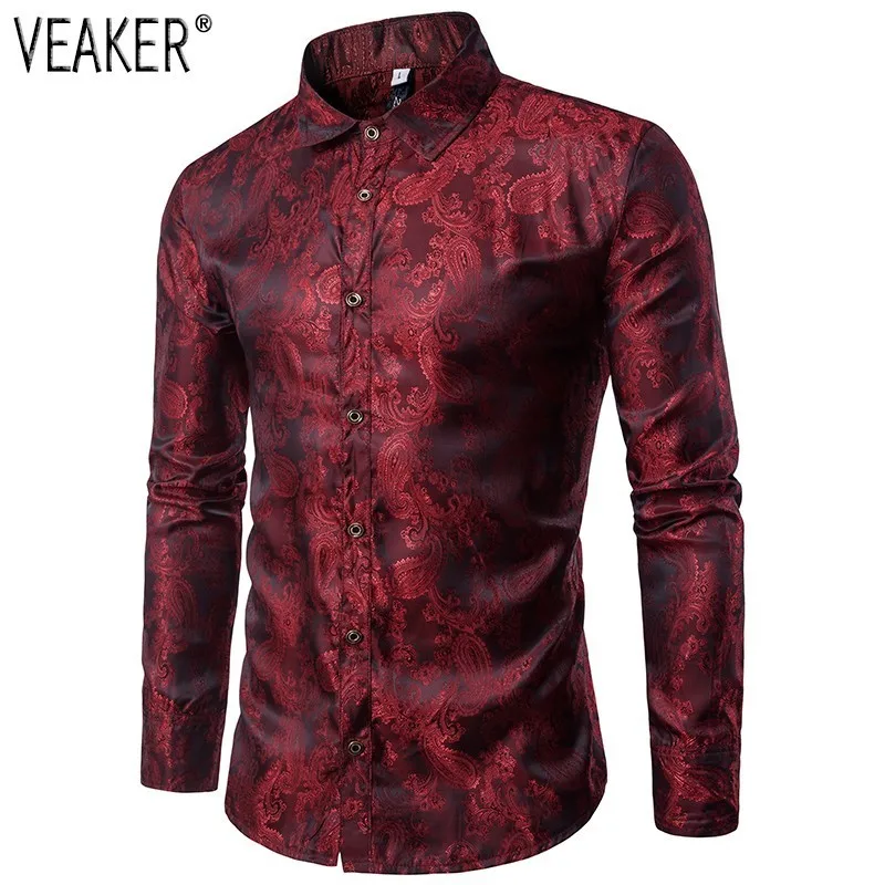 2018 الخريف جديد الرجال الأزهار المطبوعة الحرير الحرير قميص الذكور زهرة طباعة الأعمال قميص ضئيلة تناسب طويلة الأكمام الصينية نمط قميص 2018 الخريف جديد الرجال الأزهار المطبوعة الحرير الحرير قميص الذكور زهرة طباعة الأعمال قميص ضئيلة تناسب طويلة الأكمام الصينية نمط قميص