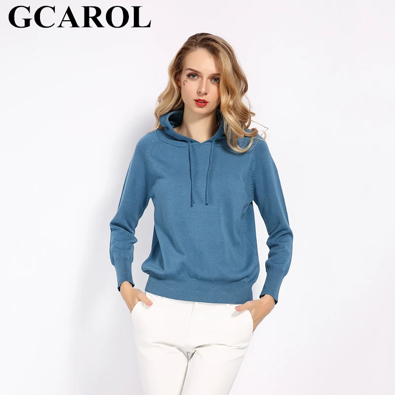 Женский шерстяной свитер GCAROL повседневный вязаный пуловер разных цветов размера