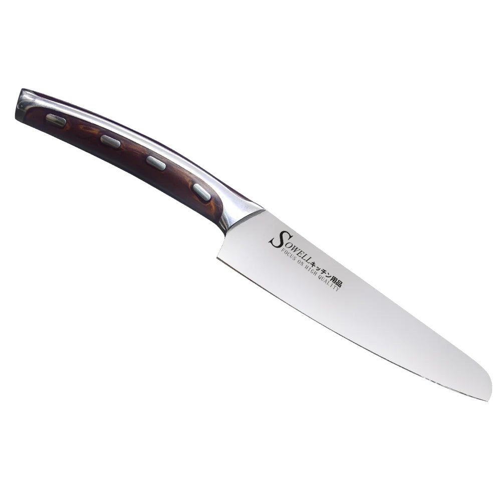 Sowell Brand Kitchen Knife 5 Inch 4CR14 Stainless Steel Blade Best Resin Fibre Handle Sharp Cooking