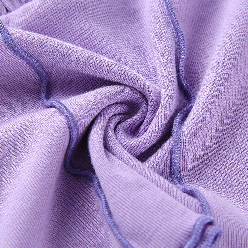 Weekeep, сексуальный облегающий укороченный топ с открытой спиной, женский фиолетовый вязаный Топ на бретельках, уличная одежда, укороченный женский топ, топы