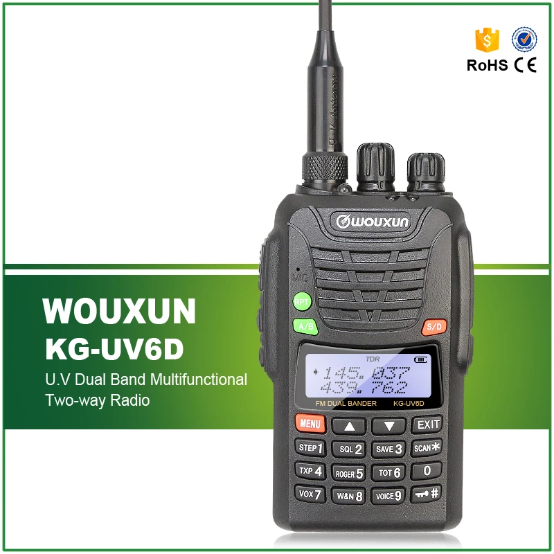 Wouxun KG-UV-6D V/U 136-174/400-480 MHz Двухдиапазонная рация Ham двухстороннее радио