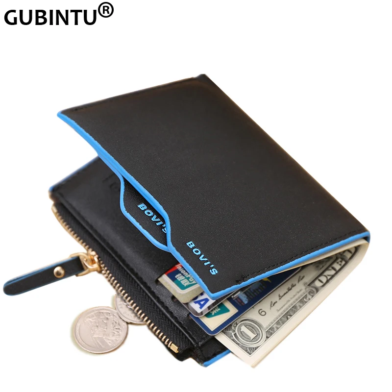 New Fashion Man Wallet with Removable Card Holder and Zipper for Coin Famous Brand Men Wallets B001