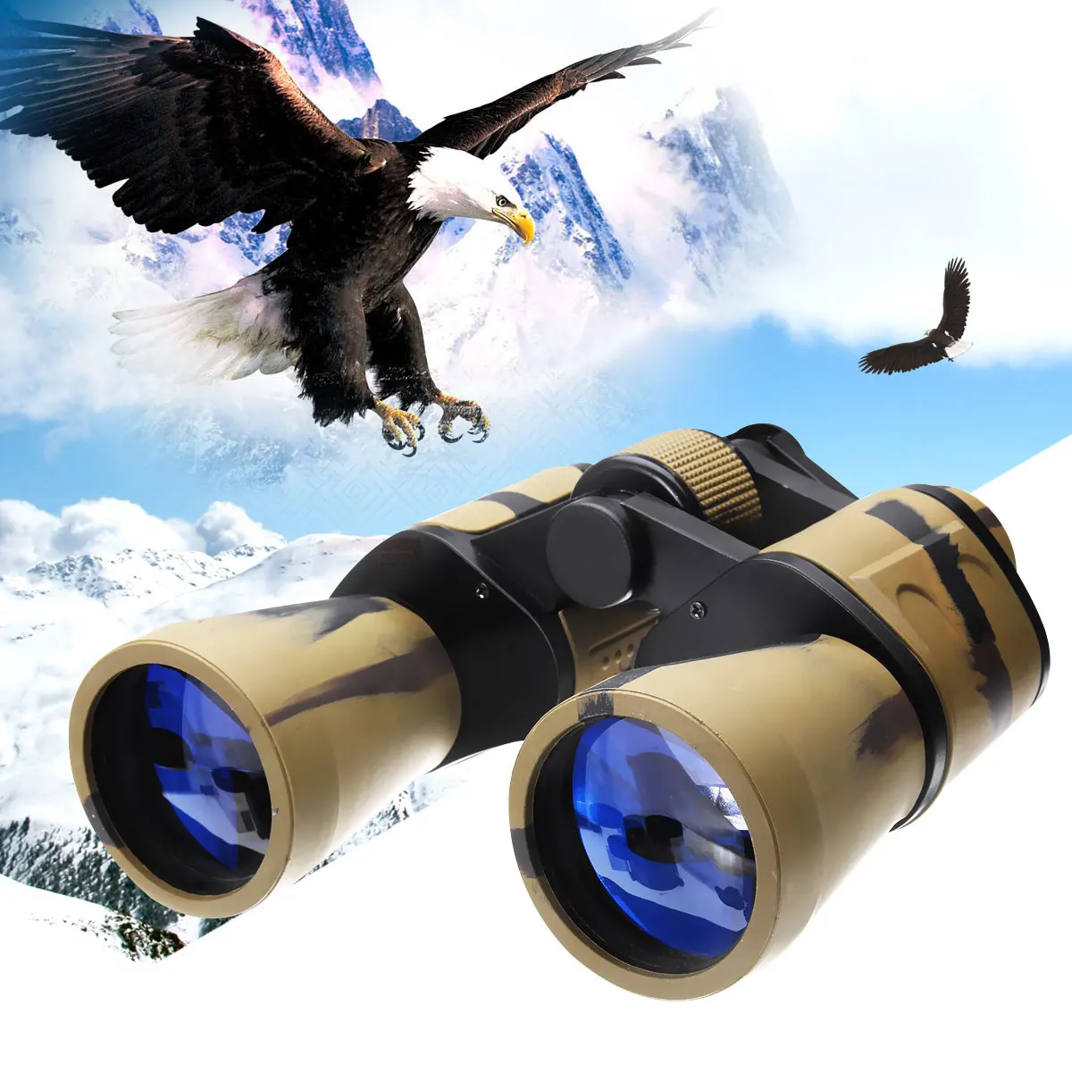 

20x-50x Zoom HD Camouflage Binoculars Low Night Vision Birdwatching 50mm Telescope for Hunting Travel Concert Outdoor Sports