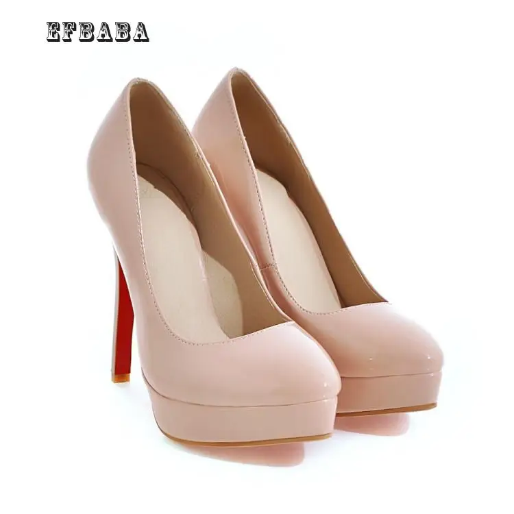 

Efbaba Sexy Pointed Toe Women Pumps Super High (8cm-up) High Heels Platform Slip-on Ladies Branded Shoes Thin Heels Sexy Pumps