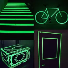 Белый 10 м 20 мм 25 мм светящаяся лента самоклеящаяся Светящиеся в темноте безопасности дома украшения Ночное Видение безопасности яркие предупредительные надписи