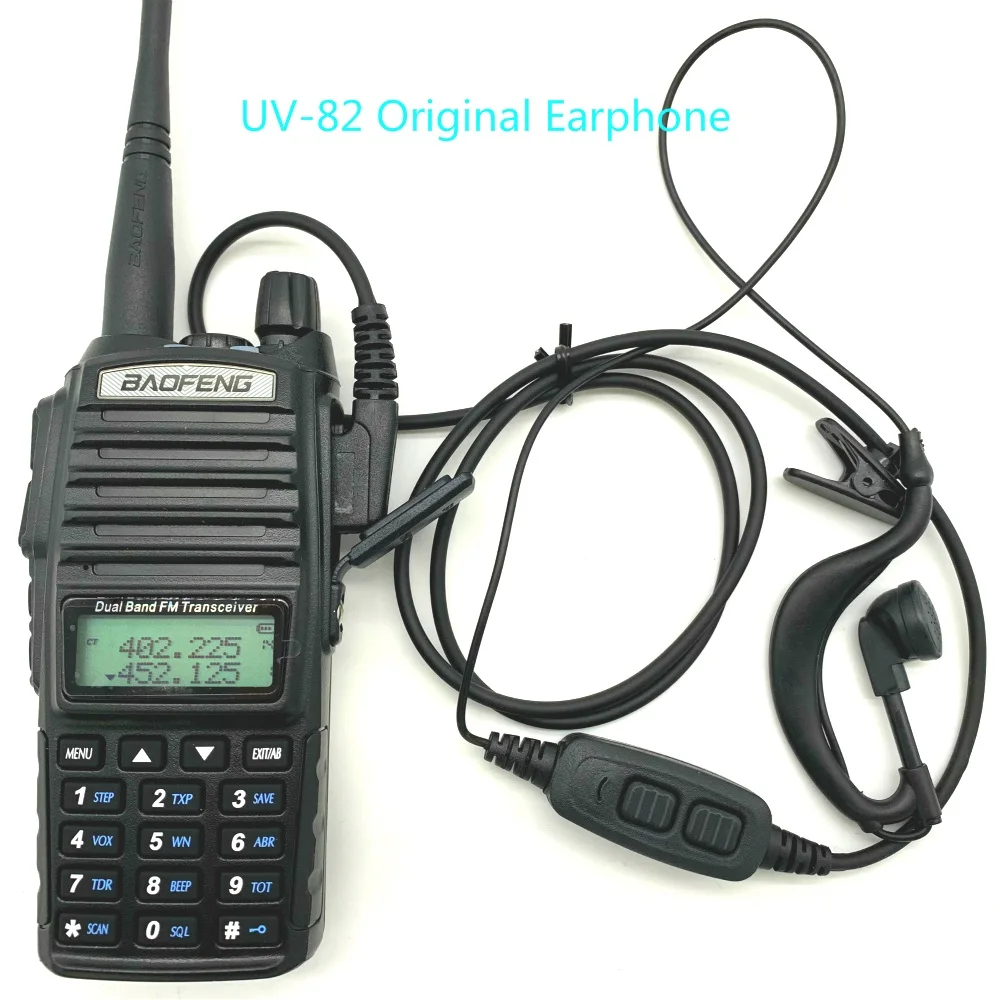 

Baofeng Original Earphone UV-82 Radio Accessories Dual PTT Headset With Microphone For Baofeng UV 82 Two-way Radio Earpiece