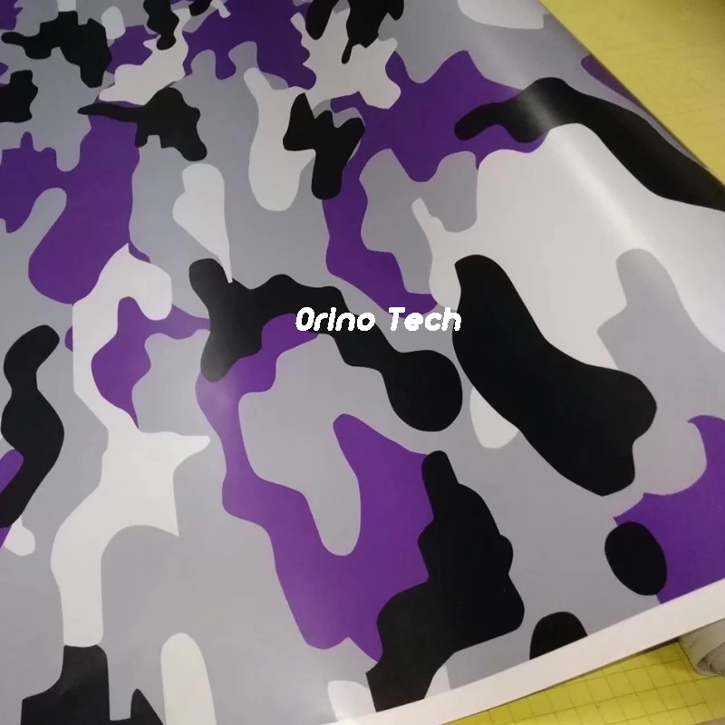 Black Purple Car Sticker Wrap-1