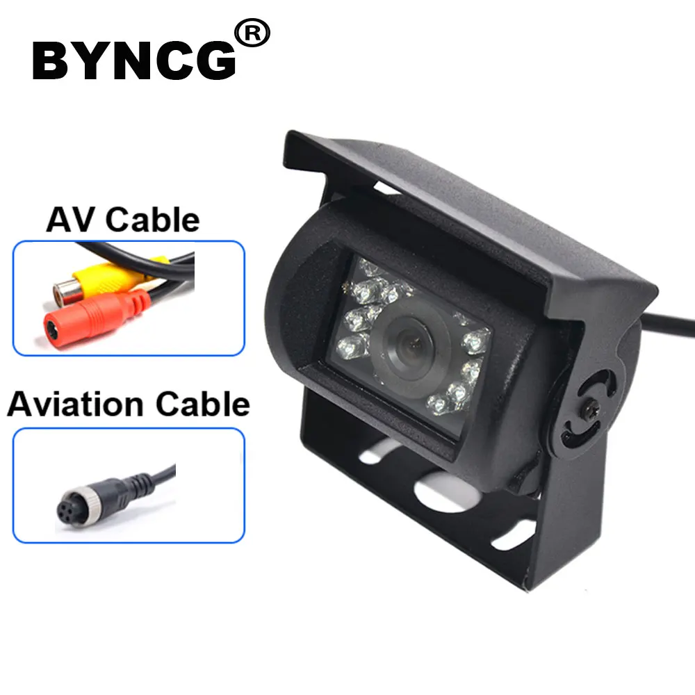 BYNCG камера заднего вида для грузовика Heavy Duty 18 светодиодный ИК ночного видения
