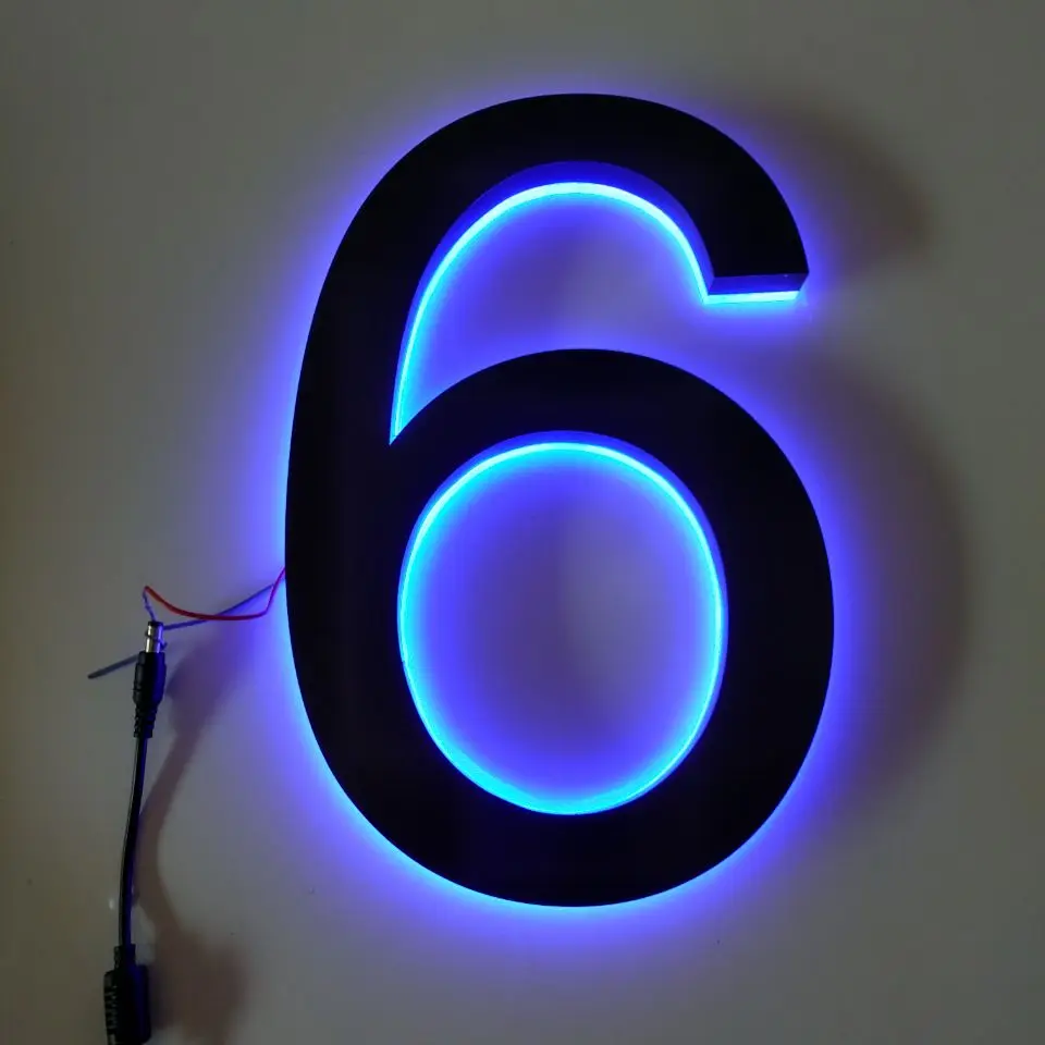 waterproof back lighting house number and letters