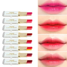 Матовая губная помада для макияжа увлажняющие губы Водонепроницаемая стойкая Губная Помада Косметическая двойная цветная Помада для губ 8 цветов