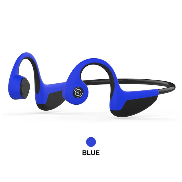 Bluetooth 5,0 S. Wear Z8 Беспроводные наушники с костной проводимостью, наушники для спорта на открытом воздухе, гарнитура с микрофоном, гарнитуры с громкой связью - Цвет: Синий