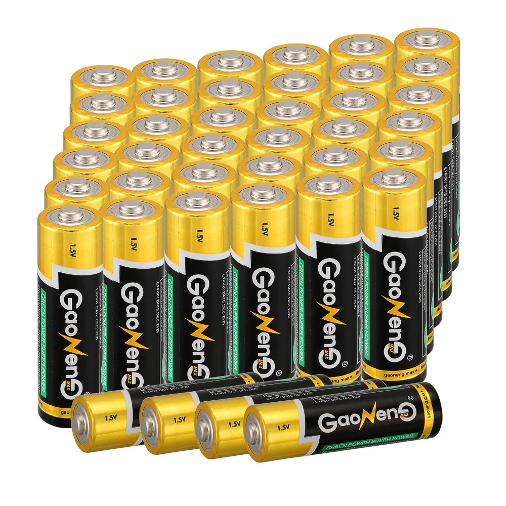 New arrival General 60pcs Gaoneng AA Alkaline Batteries 1.5v Bulk