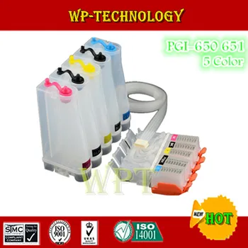 

Empty CISS suit for PGI650 CLI651 PGI-650 CLI-651 suit for Canon MG5460 MG6360 MG6460 MG7160 Ip7260 MX726 MX926 etc , 5 color
