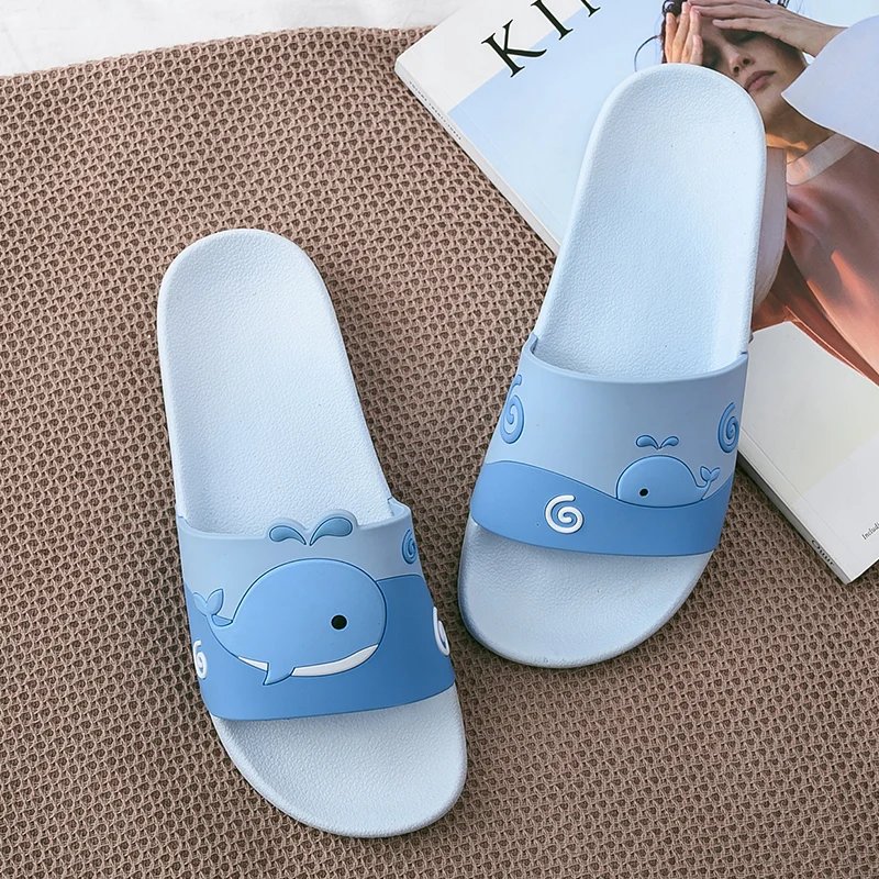 Летние женские шлепанцы унисекс с милым рисунком из мультфильма Альпака