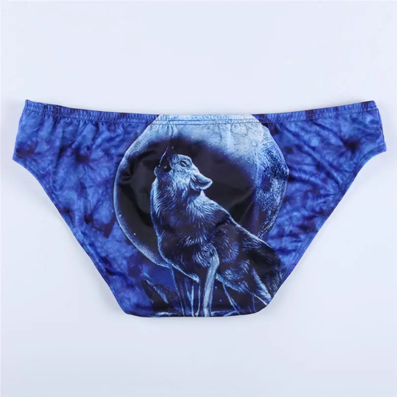 Swim Briefs Man Sexy 3D Print Underwear Cotton Soft Breathable Pouch Boxer Underpants Underwear All Seasons Panties #2d27 (34)