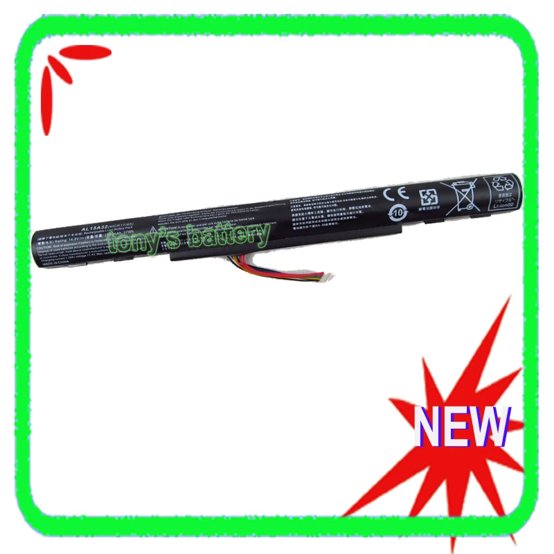 Новый аккумулятор 14 8 V AL15A32 для ноутбука Acer Aspire E5-472G E5-573TG E5-722G E5-772 ES1-420 ES1-421 V3-574 |
