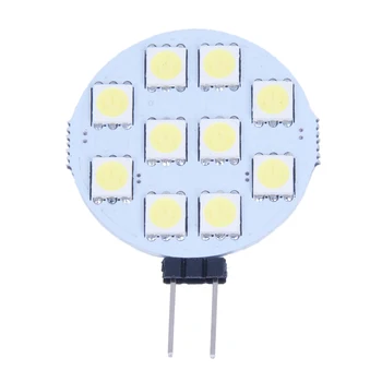 

5 x G4 Pure White 10 5050 SMD LED Marine Boat Spot Light Lamp Bulb DC 12V