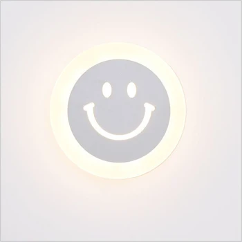 

LED Ceiling Lamp Slim Acrylic Smiley Lamp AC85-265V Wall Lamp Ceiling Lamp Dual-use