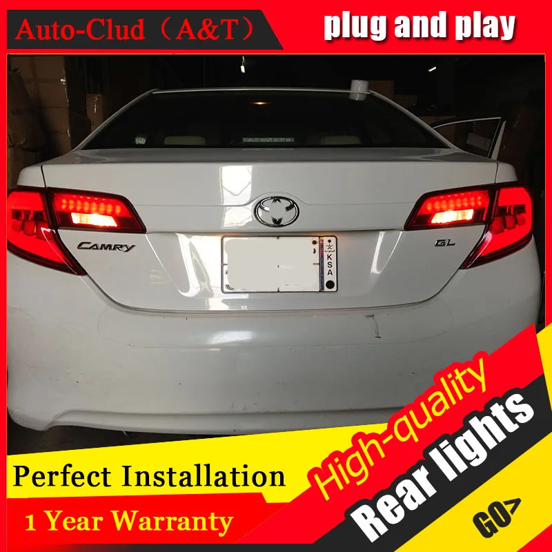 Авто Clud автомобильный Стайлинг для Toyota Camry задние фонари 2012 Camry светодиодный задний фонарь Aurion задний фонарь DRL+ тормоз+ Парк+ сигнальный светодиодный фонарь