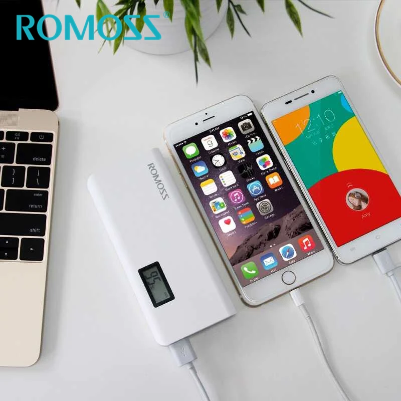 Внешний аккумулятор ROMOSS 10400 мАч Sense4Plus 18650 с ЖК дисплеем и выходом USB|original romoss|romoss