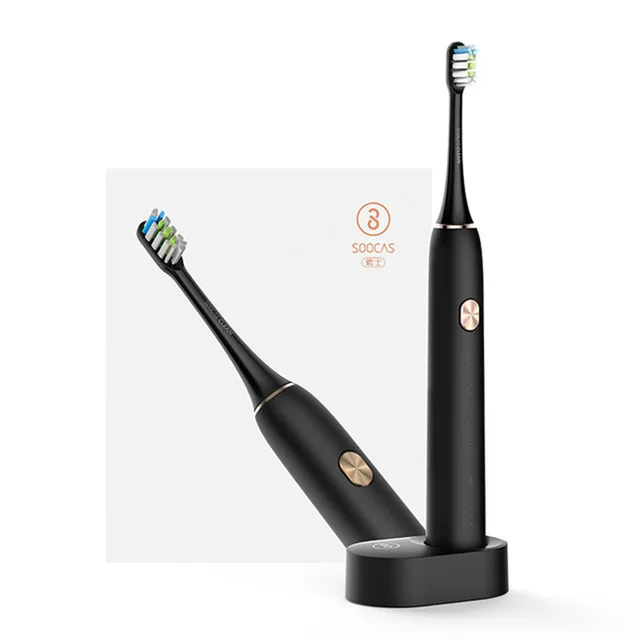 black standard Soocas X3 Sonic Electric Toothbrush Soocare X3 Ultrasonic Automatic Tooth Brush Adult Waterproof USB Rechargeable for youpin - Color: black standard