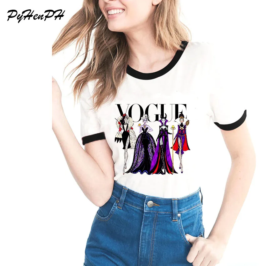 PyHenPH العلامة التجارية T قميص المرأة فوج الملكة تي شيرت مطبوع عارضة قصيرة الأكمام نوبل سيدة ضئيلة المرأة المحملة قميص فام قمصان