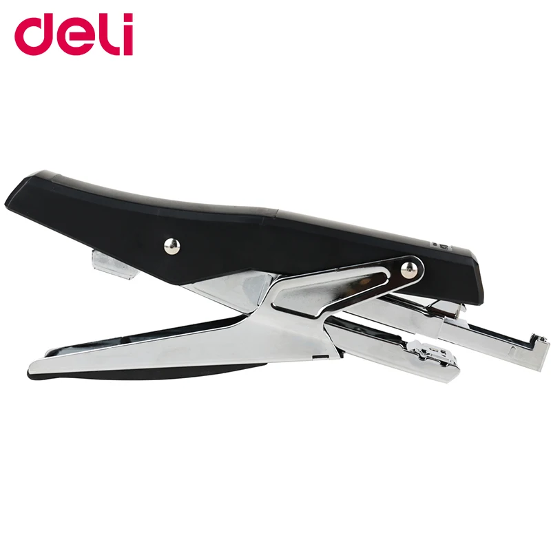 

Deli 1pcs plier stapler office and school stationary binding supplies friendly labor-saving fashionable center joint stapler