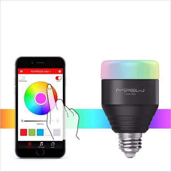 Mipow Bluetooth Smart Led Light Bulbs Smartphone Group Mipow Bluetooth Smart Led Light Bulbs Smartphone Group Controlled Dimmable Color Changing Decorative Christmas Party Lights