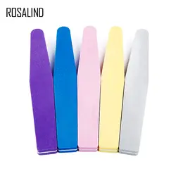 Розалинд 1 PC ногтей буферный Маникюр Инструмент 5 видов цветов жидкость для снятия лака шлифовальный напильник аксессуары для полировки