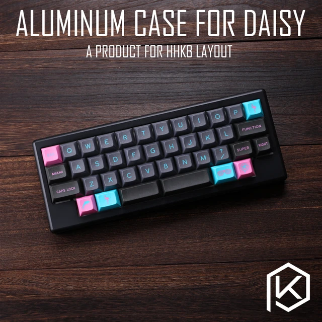 US $63.90 Anodized Aluminium case for daisy 40% hhkb layout custom keyboard acrylic panels diffuser can suppo