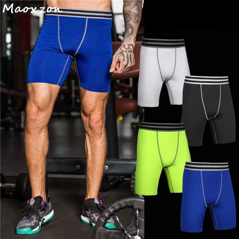 Maoxzon Mens Elastic Active Fitness Skinny Slim Shorts For Male Hot