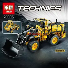 New LEPIN 20006 technic series 1636pcs Volvo L350F wheel loader Model Building Kit Minifigure Blocks Bricks Compatible Toy 42030