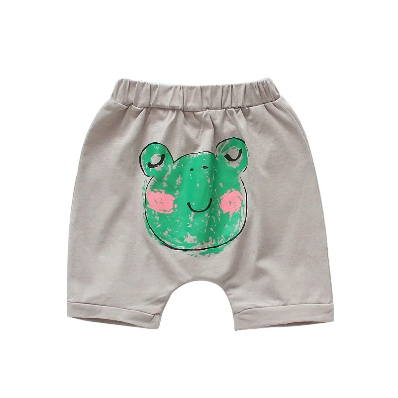 Летние шорты для малышей; одежда для маленьких мальчиков и девочек; короткие детские повседневные шорты до колена с рисунком