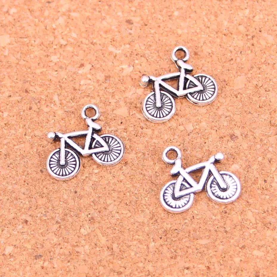 

30pcs Tibetan Silver bike bicycle Charms for Jewelry Making 15*16mm