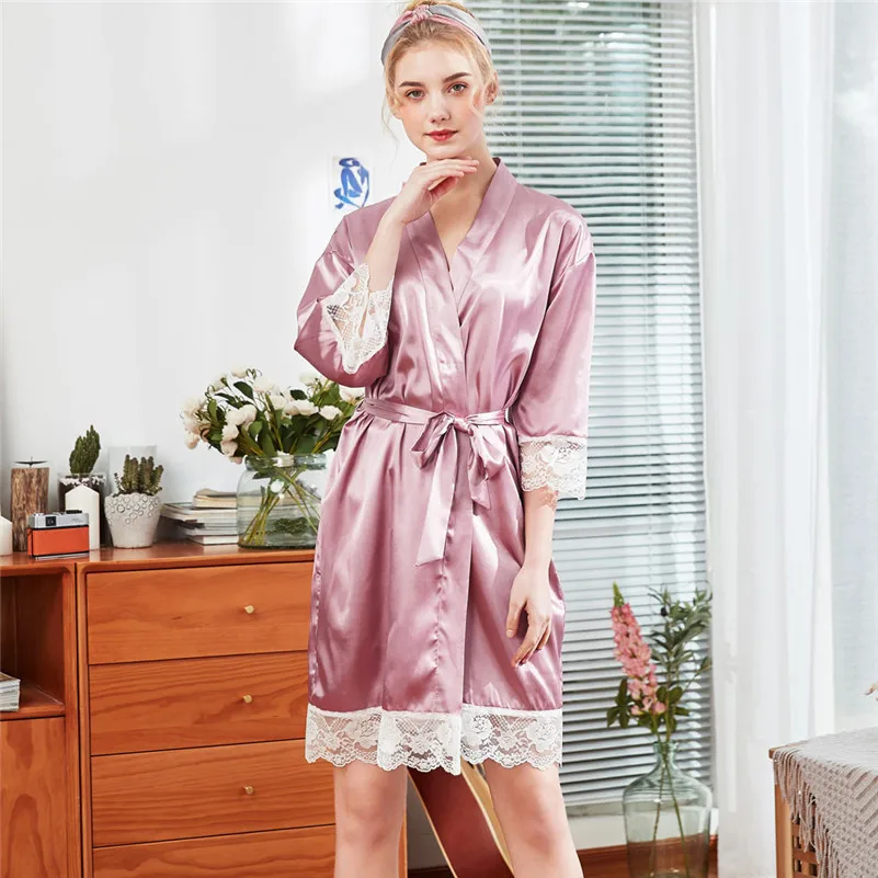 Для женщин Летнее белье кружево халат ткань Babydoll ночная рубашка пижамы пальто r одежда для невесты пеньюар femme E1