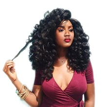 SAMBRAID Ombre ürkek değnek tığ örgüler 22 kökleri Jamaican sıçrama Curl tığ saç sentetik örgü saç uzatma