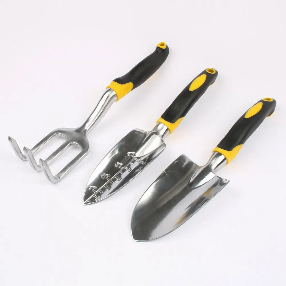 3PCS Garden Tools Combination Set Aluminum Alloy Tools Two handle