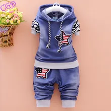 Boys Suit Children Wear Spring Sport Tracksuit Baby Clothing Set(T-shirt+Pants)Kids Girls Stripe Sweatshirt Clothes 2pieces Sets