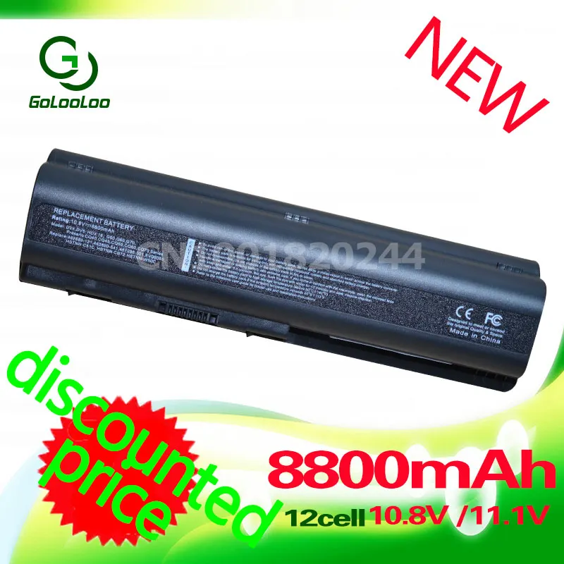 

Golooloo 8800MaH Battery for HP Pavilion G61 DV4 DV5 DV6 DV6T G50 for Compaq Presario CQ50 CQ71 CQ70 CQ61 CQ60 CQ45 CQ41 CQ40