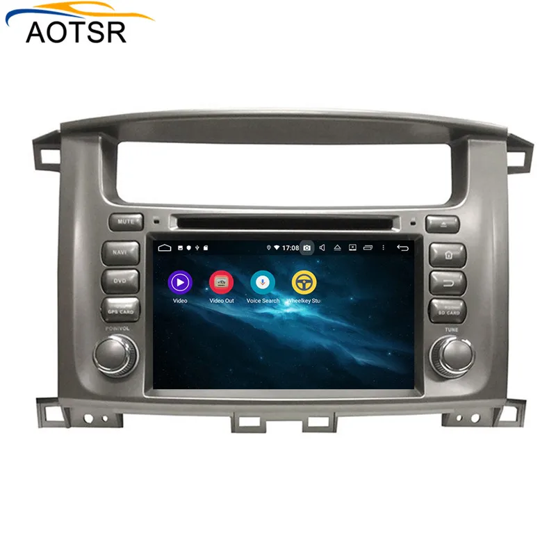 Clearance DSP 4GB+64GB Android 9.0 Car dvd player for Toyota Land cruiser 100 LC 100 GPS Navigation Auto Radio Video BT wifi MAP headunit 6