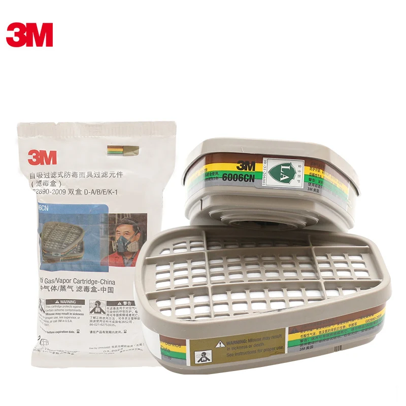 

3M Gas Vapor Filter Box 6006CN Spray Paint Chemical Fitment Formaldehyde Functional Protection Gas Mask Filter Box