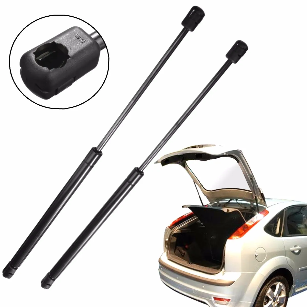 

2pcs Car Rear Tail Gate Gas Struts Boot Holders Lifter 4M51A406A10AB for Ford for Focus Hatchback Mk2 2004-2010