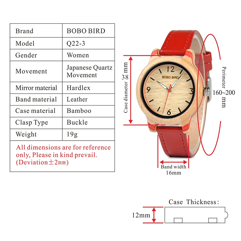 Бобо птица бамбуковые часы кожаный ремешок часы кварцевые наручные часы модные часы для мужчин и женщин C-aQ22