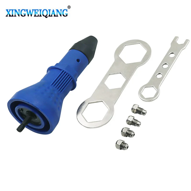 Electric Rivet Nut Gun Riveting Tool Cordless Riveting Drill Adaptor Insert Nut Tool Rivets Drill Adapter