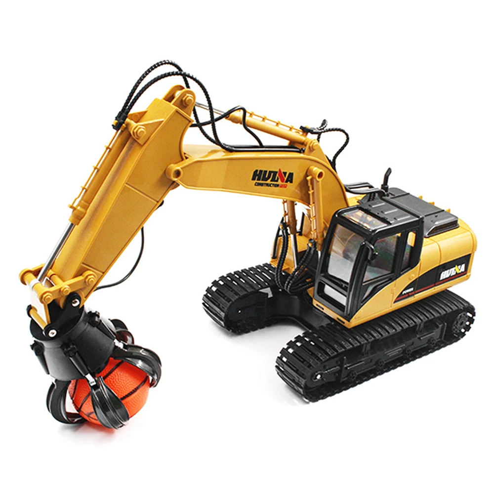 

HUINA TOYS 1571 1:14 2.4G 16CH RC Alloy Ball Grabber Engineering Truck RTR 680-degree Rotation/Movable Stick Boom Claw/LED Light